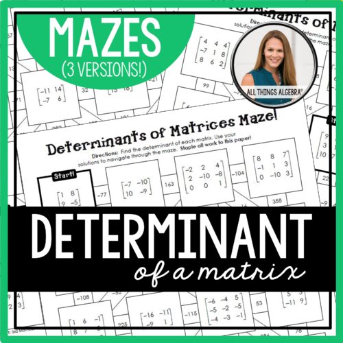Determinant of <br>a Matrix Mazes
