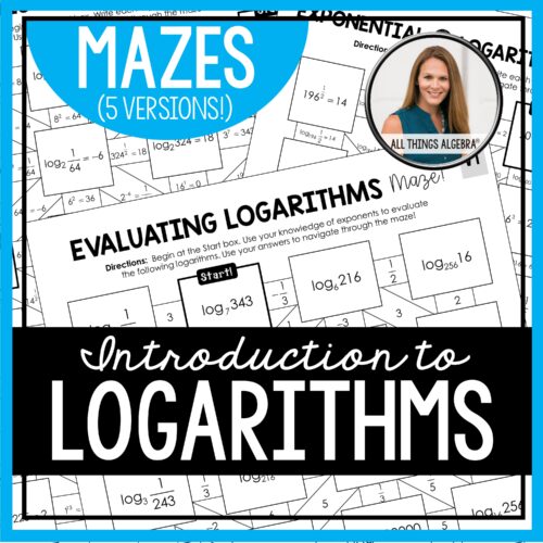 Introduction to Logarithms Mazes