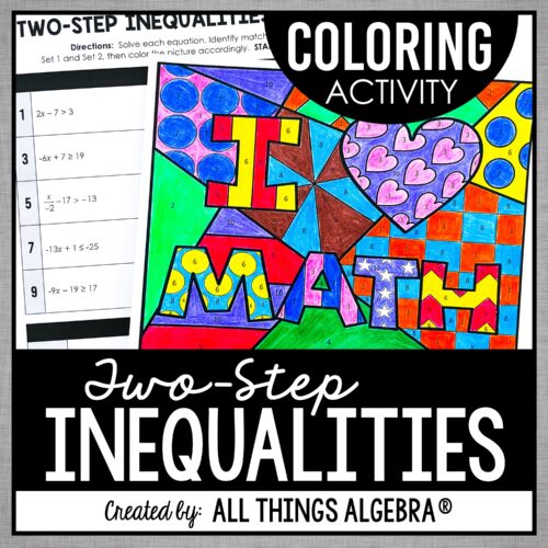 Two-Step Inequalities<br> Coloring Activity