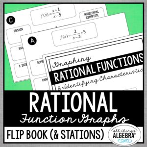 Infographics About Rationa Functions Graphing Rational Functions Stations Book - All Things Algebra®