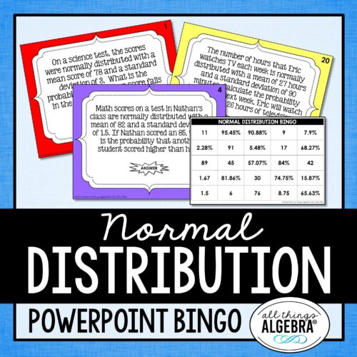 Normal Distribution Bingo Game