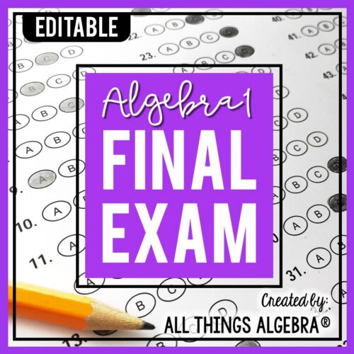Algebra 1 Final Exam