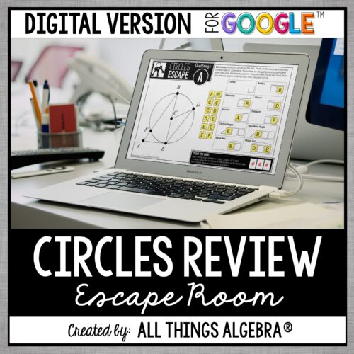 Circles Review digital escape room for Google Slides