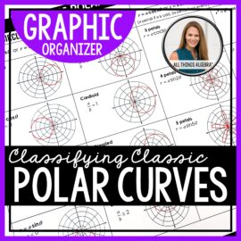 Classifying Classic Polar Curves Graphic Organizer free resource by All Things Algebra