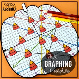 Fall Graphing Pumpkin Activity free resource by All Things Algebra