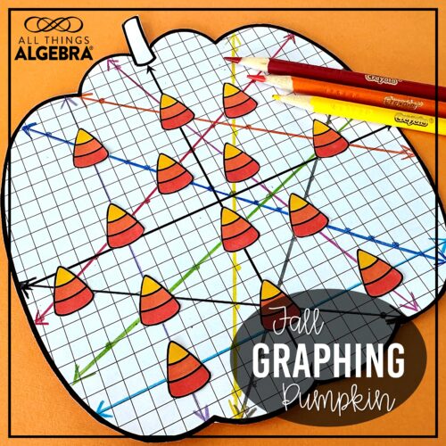 Fall Graphing Pumpkin Activity free resource by All Things Algebra