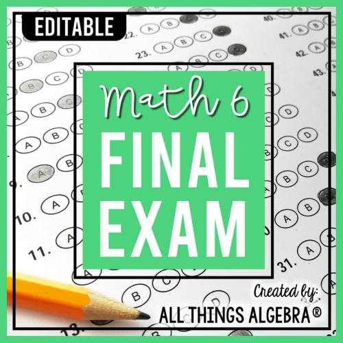 Math 6 Final Exam